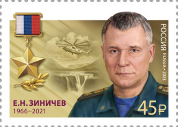 Russia. 2023. Hero Of The Russian Federation E. Zinichev (1966–2021) (MNH OG **) Stamp - Unused Stamps