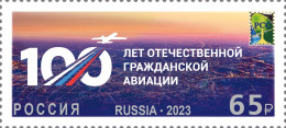 Russia. 2023. 100th Anniversary Of The Domestic Civil Aviation Of Russia (MNH OG **) Stamp - Ongebruikt