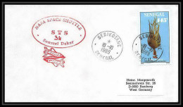 9807/ Espace (space Raumfahrt) Lettre (cover Briefe) 18/10//1989 Sts-34 Shuttle (navette) Sénégal - Africa