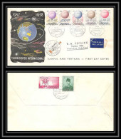 11490/ Espace (space) Lettre (cover) Fdc Tahun Geofisik Internasional Indonésie (Indonesia) 15/10/1958 - Azië