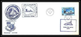 11438/ Espace (space Raumfahrt) Lettre (cover) Fdc Secont Shuttle (navette) Launch Support Ascension Island 12/11/1981 - Africa