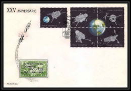 11433/ Espace (space) Lettre (cover) Fdc EXPERIMENTO DEL COHETE POSTAL CUBAN ROCKET Cuba 15/10/1964 - Zuid-Amerika