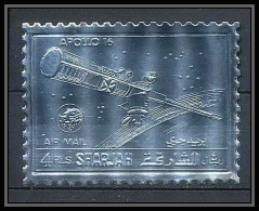 286 Sharjah N°1057 A Espace Space Apollo 16 Timbres Argent Silver Lollini 5550 Sha 13 - Azië