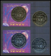 119 Yemen Royaume (kingdom) N°162 /163 OR (gold Stamps) Espace Space Apollo 11 LANDING ON THE MOON Lollini 4500 Yem 58a - Asia