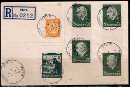 ISRAEL 1948 MINELET HA`AM REGISTERD COVER SENT IN 15/5/48 FROM  HAIFA VF!! - Otros & Sin Clasificación