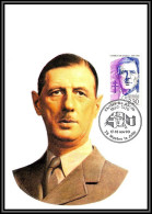 368 Charles De Gaulle - CARTE Carte Maximum (card) N°2634 1990 MANTES LA JOLIE - 1990-1999