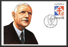 381 Charles De Gaulle - CARTE Carte Maximum (card) N°2656 1990 COLOMBEY - 1990-1999