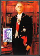 351 Charles De Gaulle - CARTE Carte Maximum (card) N°2634 1990 VILLERS - 1990-1999