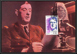 345 Charles De Gaulle - CARTE Carte Maximum (card) N°2634 1990 MERIGNAC - 1990-1999