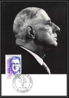 313 Charles De Gaulle - CARTE Carte Maximum (card) N°2634 1990 BEAUVAIS - 1990-1999