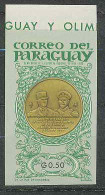 141 Charles De Gaulle Paraguay Non Dentelé Imperf OR (gold Stamps) N°784 Médaille Stroessner  - Paraguay