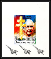 028c Charles De Gaulle - Haute-Volta N°413 Surcharge Concorde Overprint Deluxe Bloc Miniature Sheet Neuf ** MNH TTB - Concorde