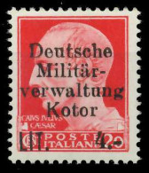 BES. 2WK KOTOR Nr 5XII Postfrisch X88A236 - Occupation 1938-45