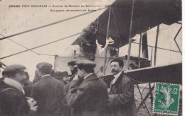 AVIATION. CPA. GRAND PRIX MICHELIN. ARRIVEE DE RENAUX AU SOMMET DU PUY DE DOME.SENOQUE DESCENDANT DU BIPLAN. - ....-1914: Précurseurs