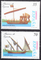 España Spain 1998  Barcos De época  Mi 3381/82  Yv 3115/16  Edi 3540/41  Nuevo New MNH ** - Ships