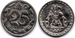 MA 33554 / Aachen 25 Pfennig 1920 SPL - Monetary/Of Necessity