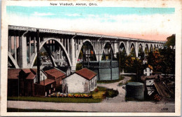 14-7-2024 (43) VERY OLD (colorised) USA - Ohio Akron New Viaduc Bridge - Ponti