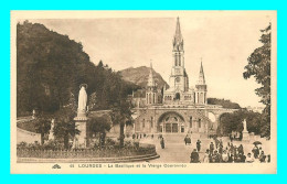 A760 / 509 65 - LOURDES Basilique Et La Vierge Couronnée - Lourdes