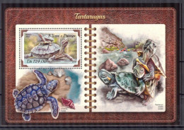 St Tome E Principe - 2018 - Turtles - Yv Bf 1120 - Turtles