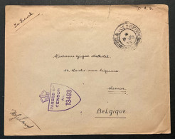 Letter FIELD POST OFFICE 6/6 To Namur (Belgium) - 7 JU 45 - Passed By Censor No 13493 - Manuscript “In French” - Guerre 40-45 (Lettres & Documents)