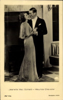 CPA Schauspieler Jeanette Mac Donald Und Maurice Chevalier, Portrait, Ross Verlag 6878 1 - Acteurs