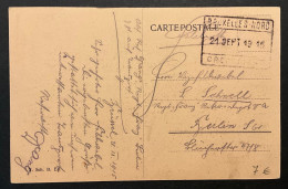 Picture Postcard “Bruxelles Grande Place - La Maison Du Roi” - Railway Cancel “Bruxelles Nord Recettes” 21/09/1915 - Armée Belge