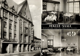 CPA Halle An Der Saale, Konsum Hotel Rotes Ross, Restaurant, Sesselecke - Andere & Zonder Classificatie