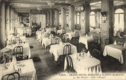 CPA Paris IX, Grand Hotel Bergere, Maison Blanche, 34, Rue Bergere, Speisesaal - Other & Unclassified