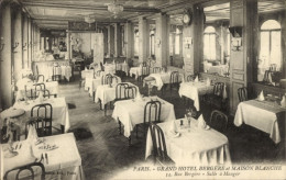 CPA Paris IX, Grand Hotel Bergere, Maison Blanche, 34, Rue Bergere, Speisesaal - Altri & Non Classificati