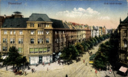 CPA Düsseldorf Am Rhein, Graf Adolf-Straße, Straßenbahn - Autres & Non Classés