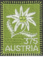 Austria 2005 - Flower Edelweiss Embroidered Self Adhesive Mnh** - Nuevos