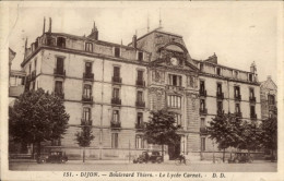 CPA Dijon Côte D'Or, Boulevard Thiers, Lycee Carnot - Other & Unclassified