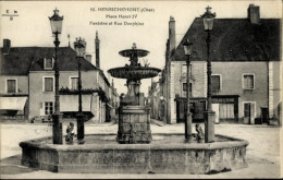 CPA Henrichemont Cher, Place Henri IV, Fontaine, Rue Dauphine - Autres & Non Classés