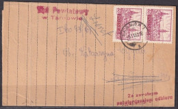 POLAND. 1962/Tarnow, DistrictCourt - Folded Envelope/retur To Sender. - Lettres & Documents