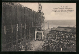 AK St-Nazaire, Hafenpartie Während Der Bauphase Des Passagierschiffes France  - Other & Unclassified