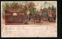 Lithographie Erfurt, Spezialitätentheater Ud Konzertgarten, Gasthaus Vogel`s Garten  - Théâtre