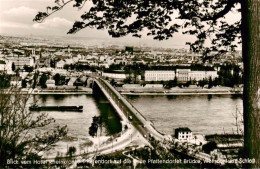 73879145 Pfaffendorf Koblenz Blick Vom Hotel Rheinkrone Auf Die Neue Pfaffendorf - Koblenz