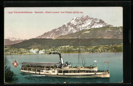 AK Dampfer Stadt Luzern Auf Dem Vierwaldstättersee Mit Blick Zum Pilatus  - Other & Unclassified