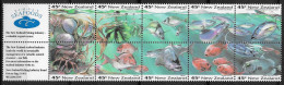 New Zealand 1993 MiNr. 1304 - 1313 Neuseeland Sea Food Marine Life, Fishes, Shells 10v + S/sh  12.00 € - Unused Stamps