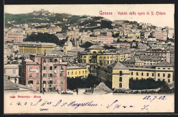 Cartolina Genova, Veduta Dalle Mura Di S. Chiara  - Genova (Genoa)