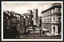 Cartolina Genova, Casa Di Colombo, Chiostro Di Sant` Andrea, Porta Soprana  - Genova (Genoa)