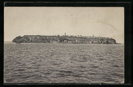 AK Helgoland, Insel Vom Meere Aus Gesehen, Fotograf F. Schensky  - Otros & Sin Clasificación