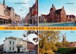 72888408 Norden Norddeich Ostfriesland Neuer Weg Heimatmuseum Rathaus Muehle Nor - Sonstige & Ohne Zuordnung