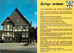 72887622 Springe Deister Altes Peterhaus Springe - Sonstige & Ohne Zuordnung