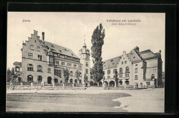 AK Jena, Volkshaus Mit Lesehalle Der Carl-Zeiss-Stiftung  - Jena