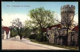 AK Jena, Fürstengraben Mit Dem Pulverturm  - Jena