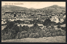 AK Jena, Ortsansicht Mit Strasse Von Der Schweizerhöhe  - Jena