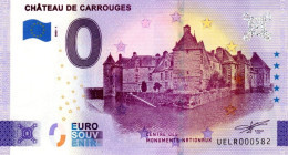 Billet Souvenir - 0 Euro - France - Château De Carrouges (2023-1) - Private Proofs / Unofficial