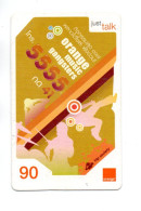 Carte Prépayée Orange Thaïlande Card  ( A 439) - Thaïlande