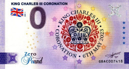 Billet Touristique - 0 Pound - UK - King Charles III Coronation (2023-1) - Pruebas Privadas